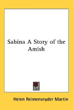 portada sabina: a story of the amish (en Inglés)