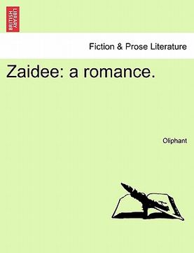portada zaidee: a romance. (in English)