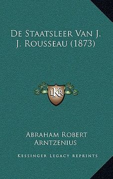 portada De Staatsleer Van J. J. Rousseau (1873)