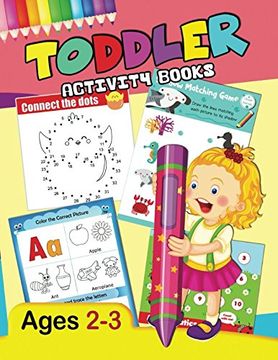 portada Toddler Activity Books: Preschool Activity Ages 2-3 fun Early Learning Workbook (en Inglés)