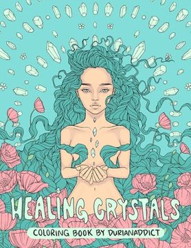 portada Healing Crystals Coloring Book (en Inglés)