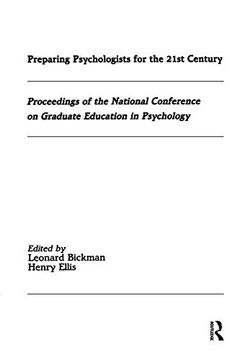 portada Preparing Psychologists for the 21st Century: Proceedings of the National Conference on Graduate Education in Psychology (en Inglés)