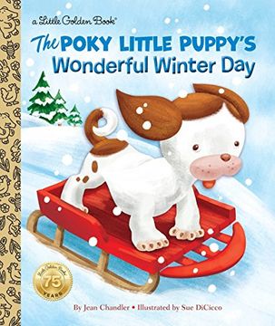 portada Lgb the Poky Little Puppy's Wonderful Winter day (Little Golden Book) (en Inglés)