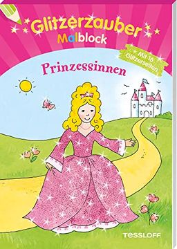 portada Glitzerzauber-Malblock Prinzessinnen (Malbücher und -Blöcke) (en Alemán)