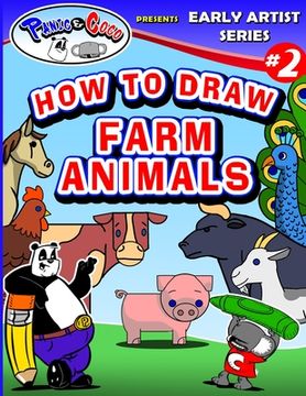 portada Panic and CoCo presents How To Draw Farm Animals (en Inglés)