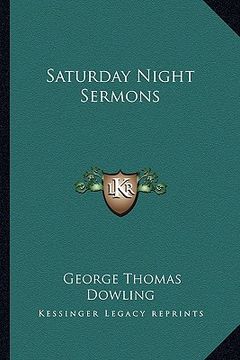 portada saturday night sermons (en Inglés)