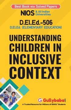 portada D.el.ed-506 Understanding Children in Inclusive Context (en Inglés)