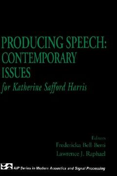 portada producing speech: contemporary issues: for katherine safford harris (en Inglés)