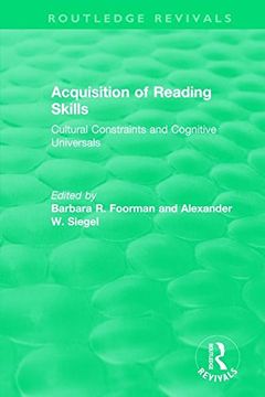 portada Acquisition of Reading Skills (1986): Cultural Constraints and Cognitive Universals (in English)