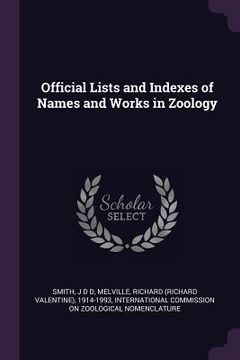 portada Official Lists and Indexes of Names and Works in Zoology (en Inglés)