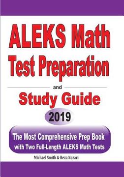 portada ALEKS Math Test Preparation and study guide: The Most Comprehensive Prep Book with Two Full-Length ALEKS Math Tests (in English)