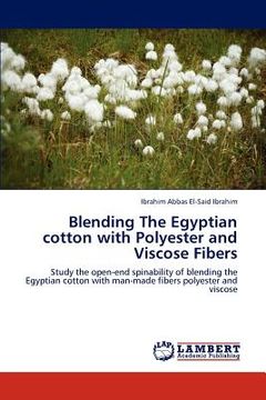 portada blending the egyptian cotton with polyester and viscose fibers (en Inglés)