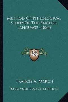 portada method of philological study of the english language (1886) (en Inglés)