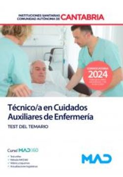 portada Tecnico/A en Cuidados Auxiliares de Enfermeria. Instituciones Sanitarias de la Comunidad Autonoma de Cantabria