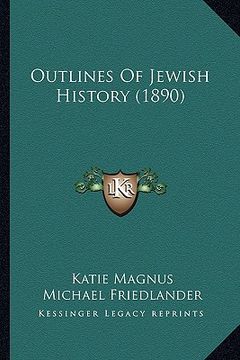 portada outlines of jewish history (1890)