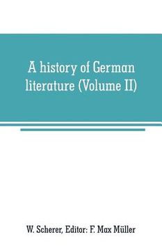portada A history of German literature (Volume II) (en Inglés)