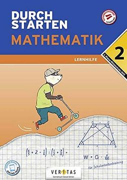 portada Durchstarten - Mathematik - Mittelschule/Ahs: 2. Klasse - Lernhilfe: Übungsbuch mit Lösungen (en Inglés)