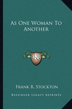 portada as one woman to another (in English)