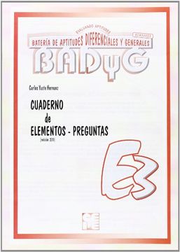 portada Badyg E - 3. Cuaderno Elementos - Preguntas (in Spanish)