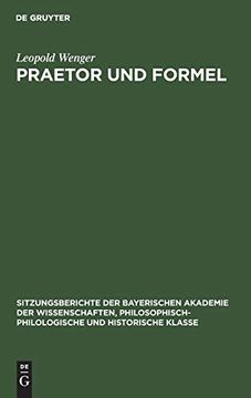 portada Praetor und Formel (en Alemán)