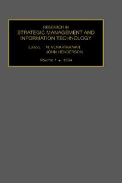 portada research in strategic management & information technology (en Inglés)