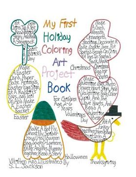 portada My First Holiday Coloring Art Project Book: For Children 2-6 Years (en Inglés)