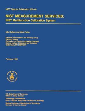 portada NIST Measurement Services: NIST Multifunction Calibration System (en Inglés)