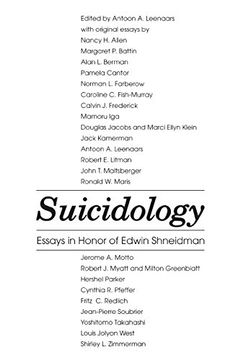 portada Suicidology: Essays in Honor of Edwin Schneidman 