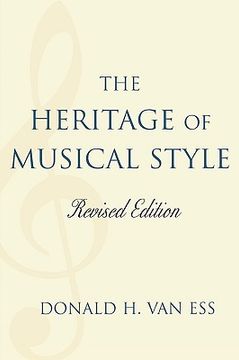 portada the heritage of musical style (in English)