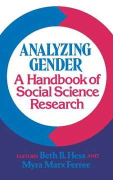 portada analyzing gender: a handbook of social science research (en Inglés)