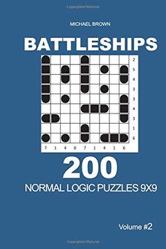 portada Battleships - 200 Normal Logic Puzzles 9x9 (Volume 2) (Battleships - Normal 9X9) 