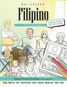 portada Filipino Picture Book: Filipino Pictorial Dictionary (Color and Learn)