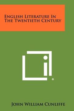 portada english literature in the twentieth century (en Inglés)