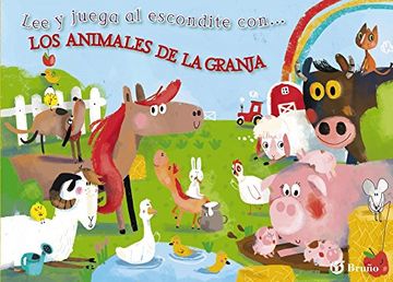 portada Lee y Juega al Escondite Con. Los Animales de la Granja (in Spanish)