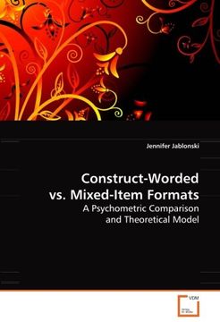 portada Construct-Worded vs. Mixed-Item Formats (en Inglés)