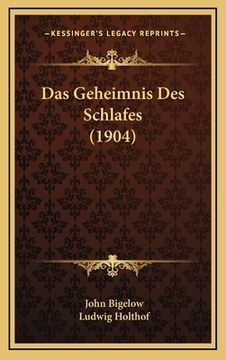 portada Das Geheimnis Des Schlafes (1904) (in German)