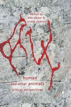 portada Human and Other Animals: Critical Perspectives (en Inglés)