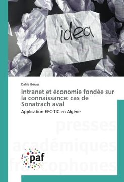 portada Intranet et économie fondée sur la connaissance: cas de Sonatrach aval: Application EFC-TIC en Algérie (French Edition)