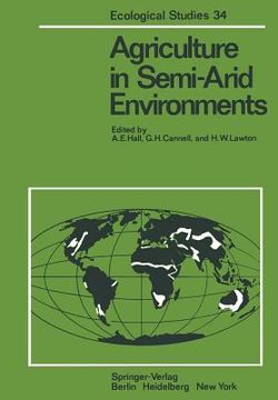 portada agriculture in semi-arid environments (en Inglés)