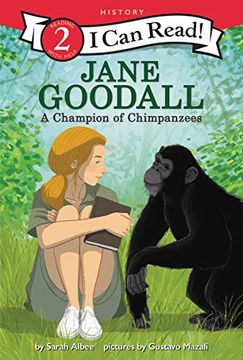 portada Jane Goodall: A Champion of Chimpanzees (i can Read Level 2) (en Inglés)