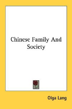 portada chinese family and society (en Inglés)