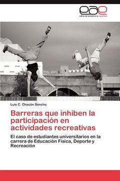 portada barreras que inhiben la participaci n en actividades recreativas (en Inglés)