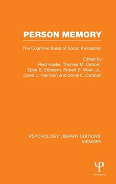 portada Person Memory (Ple: Memory): The Cognitive Basis of Social Perception (Psychology Library Editions: Memory): (en Inglés)