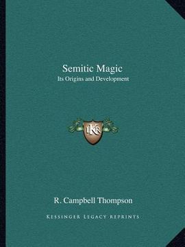 portada semitic magic: its origins and development