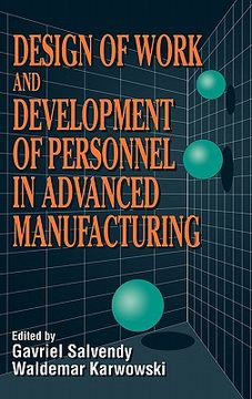 portada design of work and development of personnel in advanced manufacturing (en Inglés)