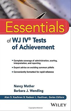 portada Essentials of Wj IV Tests of Achievement (Essentials of Psychological Assessment) (en Inglés)