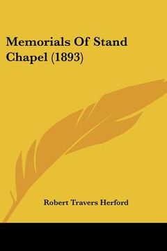 portada memorials of stand chapel (1893)