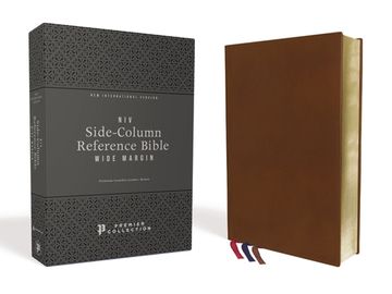 portada Niv Side-Column Reference Bible: New International Version, Brown, Premium Goatskin Leather, Premier Collection, Comfort Print 