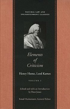 portada elements of criticism (en Inglés)