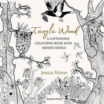 portada Tangle Wood: A Captivating Colouring Book With Hidden Jewels (en Inglés)